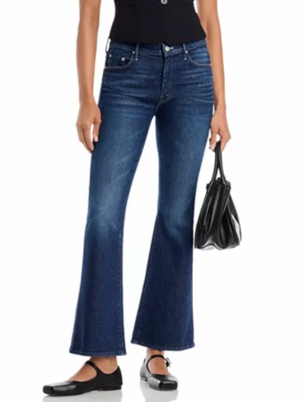 Mother The Weekender Fray Jeans Women’s Size 28 Mid Rise Flare Teaming Up Wash